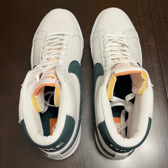 New Nike Blazer Mid ISO SB White Green Sneaker Shoes Size US 11 - Picture 13 of 14